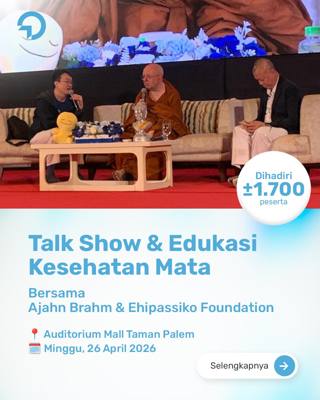 Talk Show bersama Ajahn Brahm & Ehipassiko Foundation