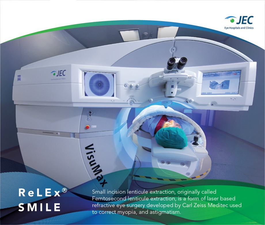 Gambar pasien yang sedang menjalani prosedur Relex Smile dan Lasik - Layanan pengobatan terbaik untuk masalah mata di JEC