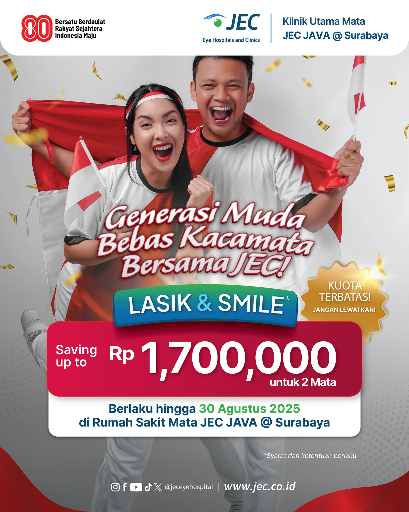 ReLEx SMILE, LASIK, JEC SMILE